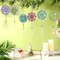 6 Pcs Diamond Art Kits Painting Suncatcher Rhinestone Wind Chime Rhinestone Painting Hanging Ornament 5d Diamond Paintings Wind Crystal DIY Kit for Adults DIY Window Home Garden